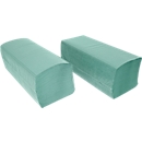 Schäfer Shop Pure paper towels zig-zag folding, 1-ply, L 250 x W 230 mm, tear-resistant, 5000 sheets, green