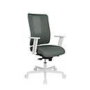 Topstar Bürostuhl Sitness Life 50, mit Armlehnen, 3D-Synchronmechanik, Muldensitz, Netzrücken, graugrün/weiß