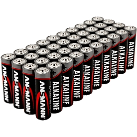 Alkaline Batterien Ansmann, Mignon AA, 7 Jahre Lebensdauer, 40 Stück
