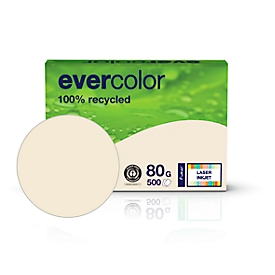 Farbiges Kopierpapier EVERCOLOR, DIN A4, 80 g/m², hellchamoisgelb, 1 Paket = 500 Blatt