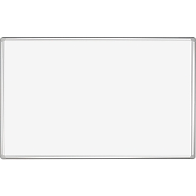 Franken Whiteboard PRO, emailliert, Wandmontage im Hoch- & Querformat, Stahl weiß lackiert & Aluminiumrahmen, magnethaftend, Ablageschale, 600 x 900 mm