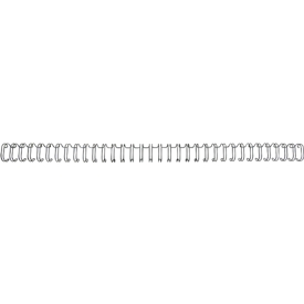 GBC Drahtbinderücken WireBind, A4, 34 Ringe, 8 mm für max. 70 Seiten, 100 Stück, schwarz