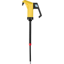 Handhebel-Pumpe, 0,3 l/Hub, Viton, gelb
