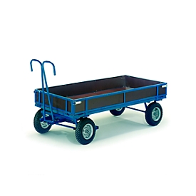 Handpritschenwagen mit Bordwänden, Lufträder, 2460 x 1210 mm