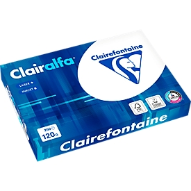 Kopierpapier Clairefontaine Clairalfa, DIN A4, 120 g/m², hochweiß, 1 x 250 Blatt