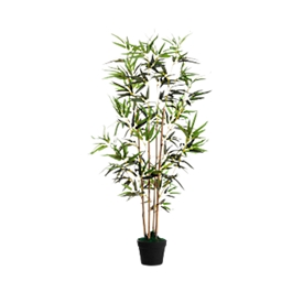 Kunstpflanze PAPERFLOW Bambus, grün, aus PE, inkl. Kunststofftopf, H 1200 mm