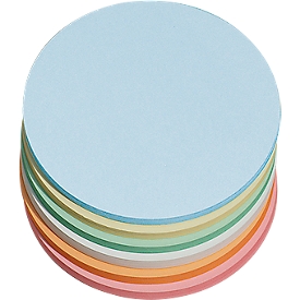 Moderationskarten, rund, ø 140 mm, farbsortiert, 250 Stück