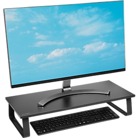 Monitorständer Kensington, extrabreit, für Full-Size-Tastatur, bis 32 Zoll, schwarz