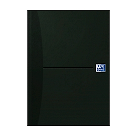 Oxford Office-Buch, gebunden, DIN A4, 96 Seiten kariert, 5er Pack, schwarz