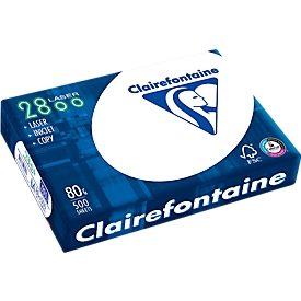 Papier Clairefontaine CLAIR2800, DIN A4, 80 g/m², hochweiß, 5 x 500 Blatt
