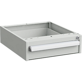 Unterbau-Container für Arbeitstische, Zentralverschluss, mit ESD-Schutz, B 450 x T 520 mm, 1 Schublade