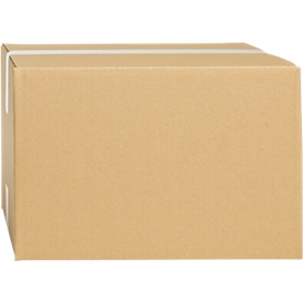 Wellpapp-Faltkartons, 1-wellig, 325 x 295 x 160 mm, braun