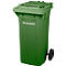 Mülltonne PRO 120 WAVE, 120 l, fahrbar, grün 
