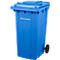 Mülltonne PRO 240 WAVE, 240 l, fahrbar, blau 